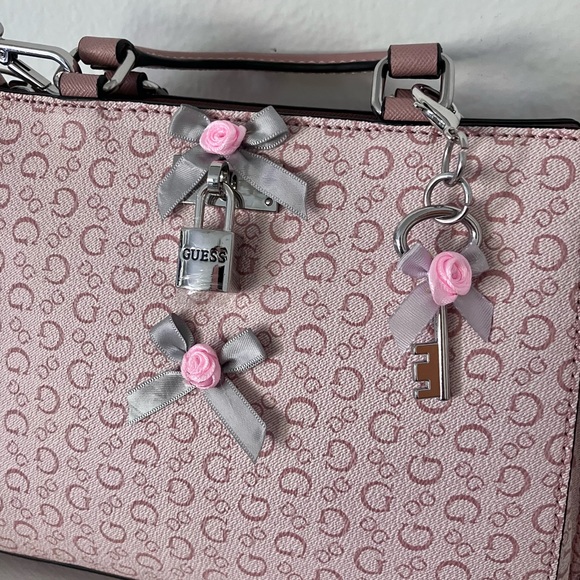 Guess Coquette Monogram Mini Crossbody Bag - Picture 3 of 6